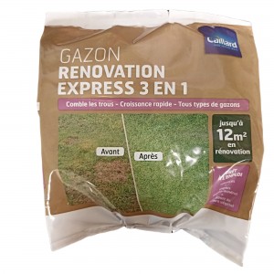 Seminte gazon cu ingrasamant organic Renovare Expres 3 in 1, 1 kg